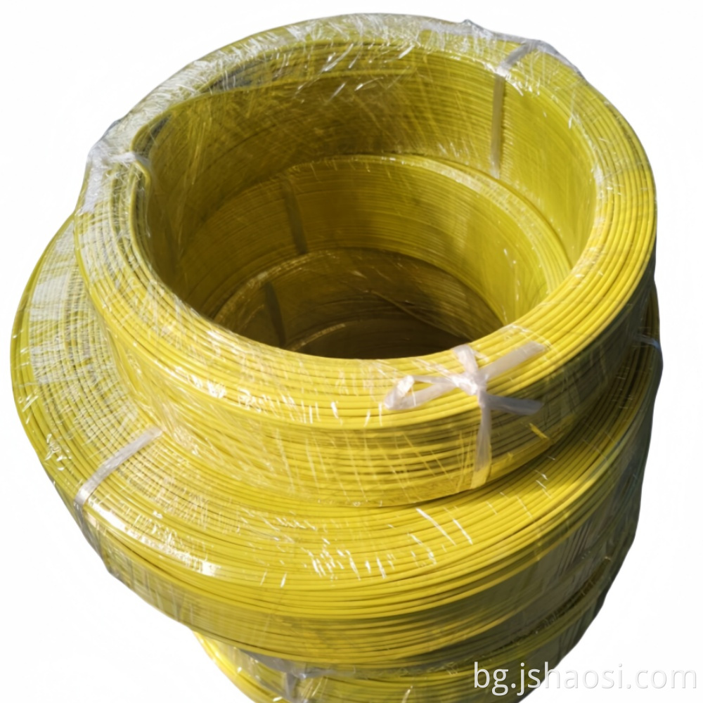 UL1330 18# Жълта флуор пластмасова тел UL1330 18# yellow Fluorine plastic wire